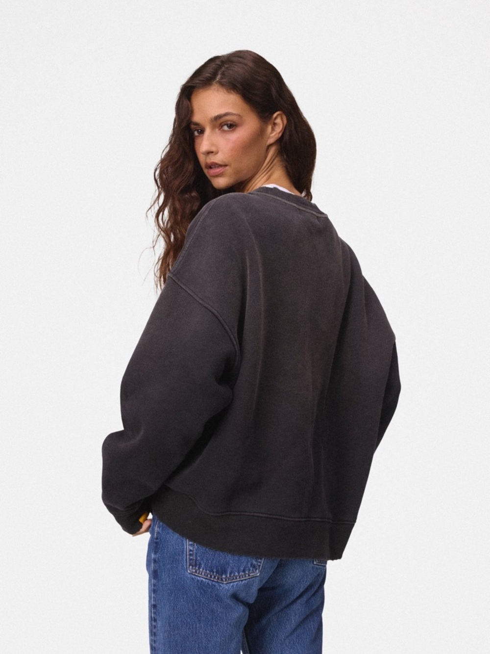 Yelabel woman’s Crewneck Sweater in gray Size L
